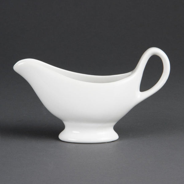 Olympia Whiteware Gravy Boat - 215ml 7.5oz (Box 6) C243 - Whisk Hospitality - C243