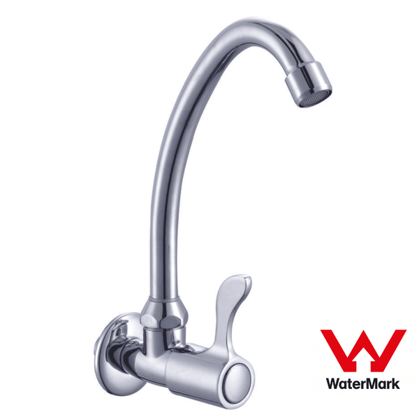 Sunmixer Wall Mounted Gooseneck Faucet with Front Handle T20139L - Whisk Hospitality - T20139L
