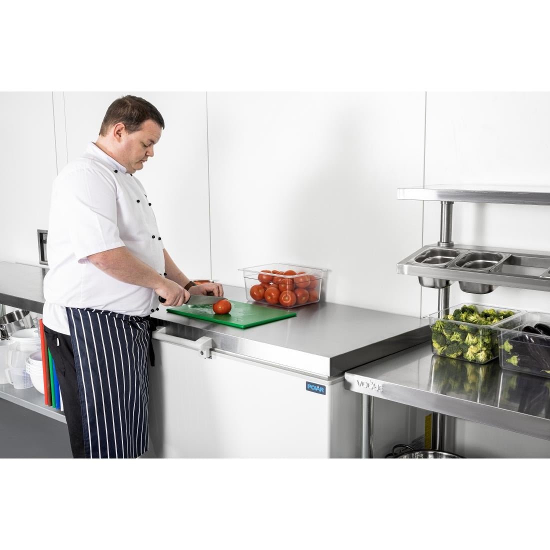 Polar G - Series Chest Freezer with Stainless Steel Lid - 385Ltr GH337 - A - Whisk Hospitality - GH337-A