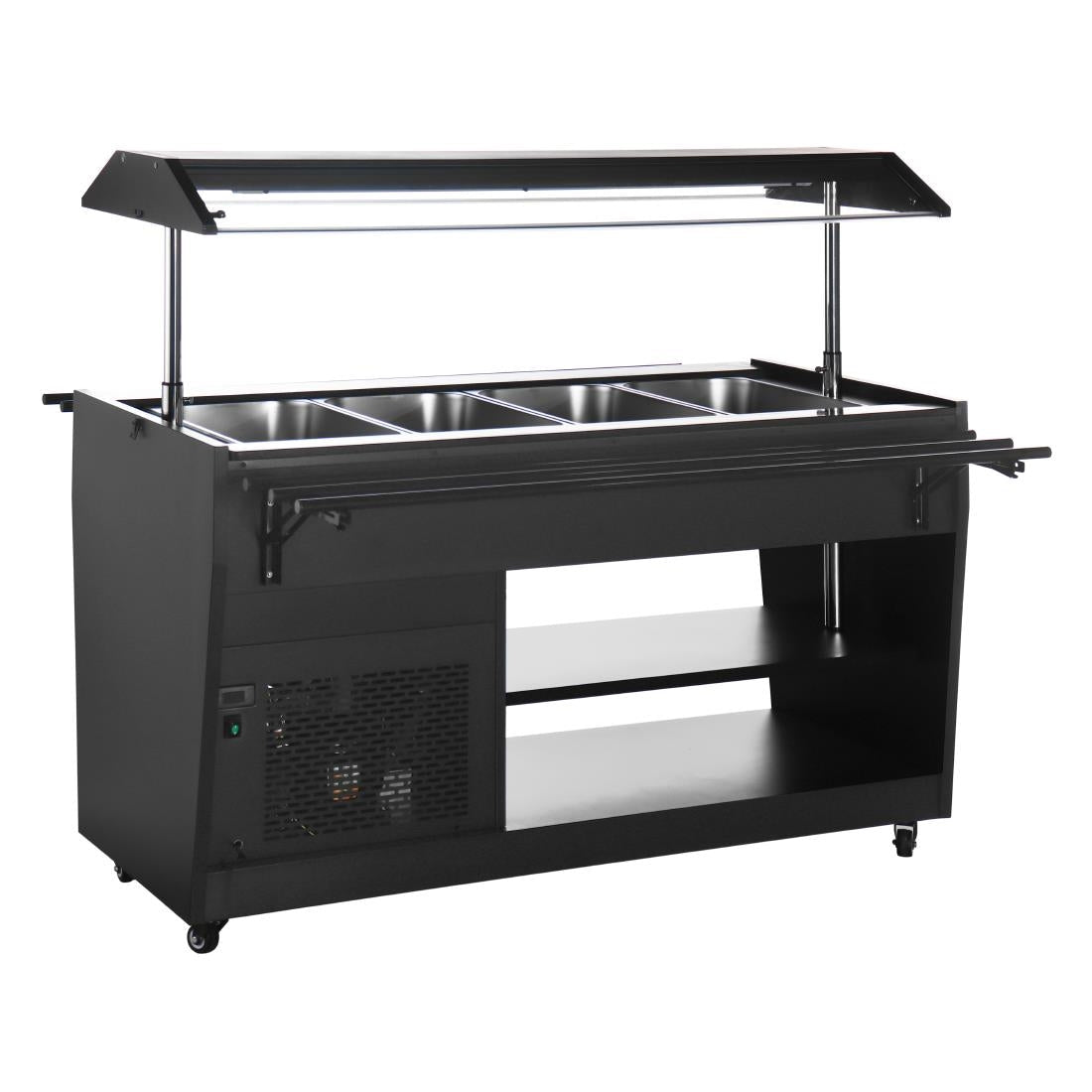 Polar G - Series Refrigerated Buffet Bar in Black PG007 - A - Whisk Hospitality - PG007-A