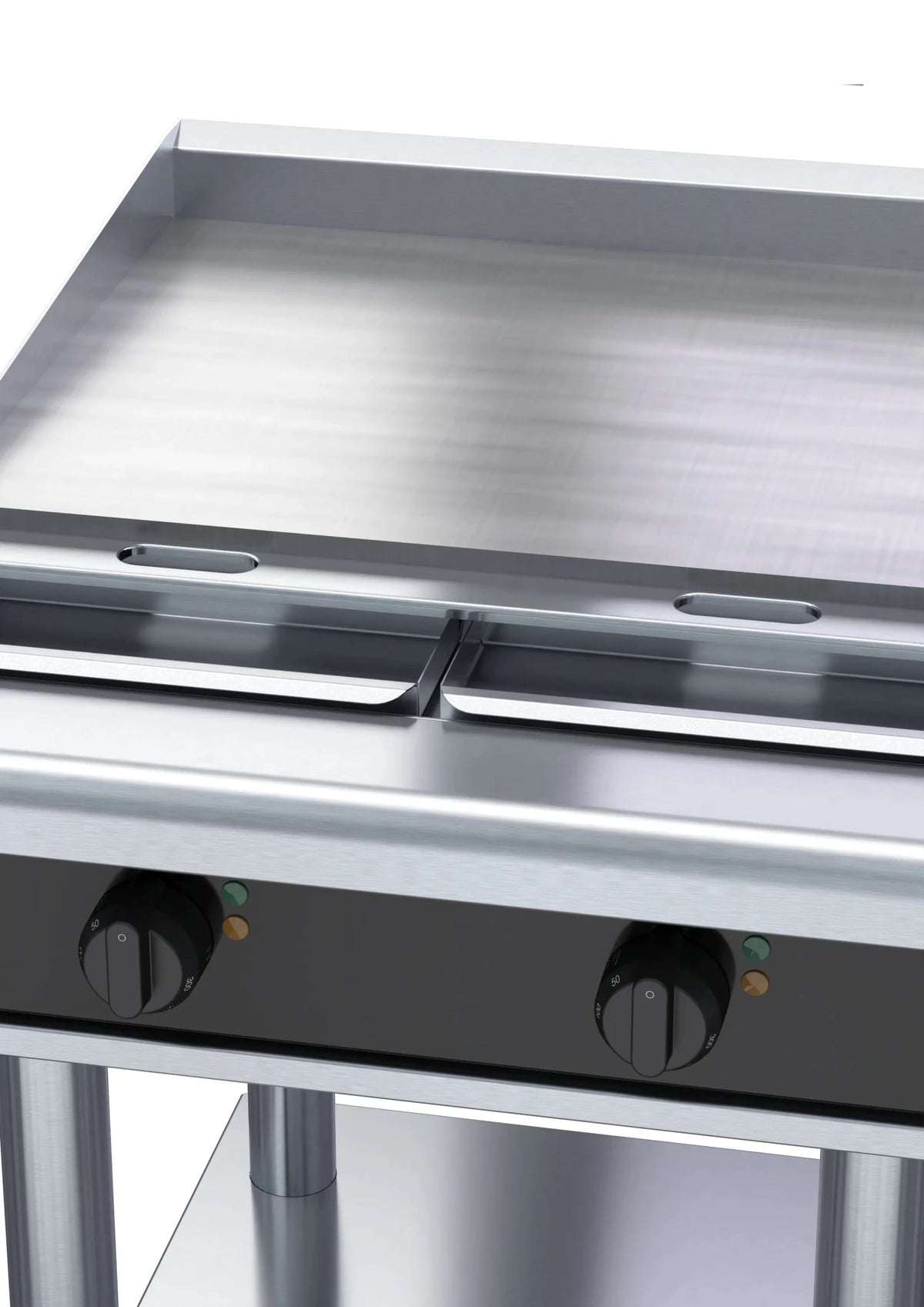 Waldorf Bold Rnlb8406E Ls 600Mm Electric Cooktop Low Back Version Leg Stand - Whisk Hospitality - RNLB8406E-LS