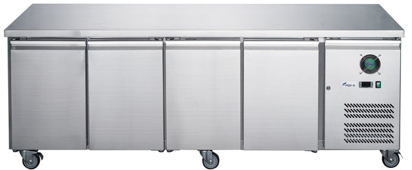FED - X S/S Four Door Bench Fridge - XUB6C22S4V - Whisk Hospitality - XUB6C22S4V