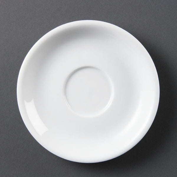 Olympia Whiteware Cappuccino Saucer - 7oz (Box 12) CB470 - Whisk Hospitality - CB470