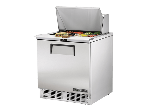 True Refrigeration Prep Table 12x 1/6 Top Pans 1 Solid Swing Door - TFP - 32 - 12M - HC - Whisk Hospitality - TFP-32-12M-HC