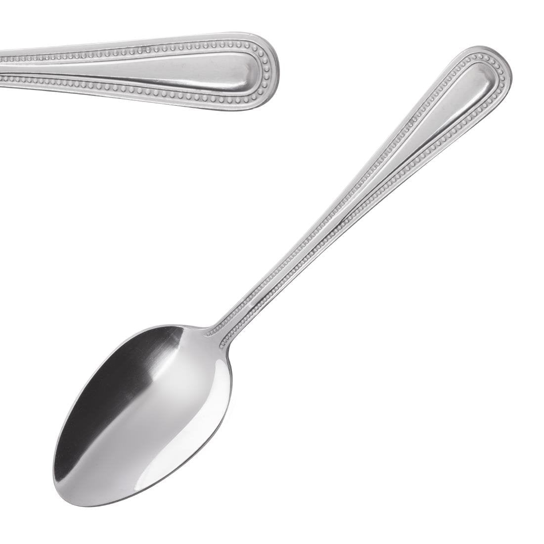 Olympia Bead Dessert Spoon St/St (Box 12) C129 - Whisk Hospitality - C129