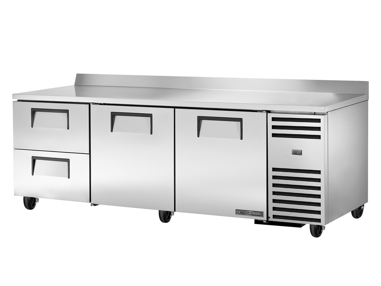 True Refrigeration Deep Worktop Counter Refrigerator 2 Drawers + 2 Solid Swing Doors - TWT - 93D - 2 - HC - Whisk Hospitality - TWT-93D-2-HC
