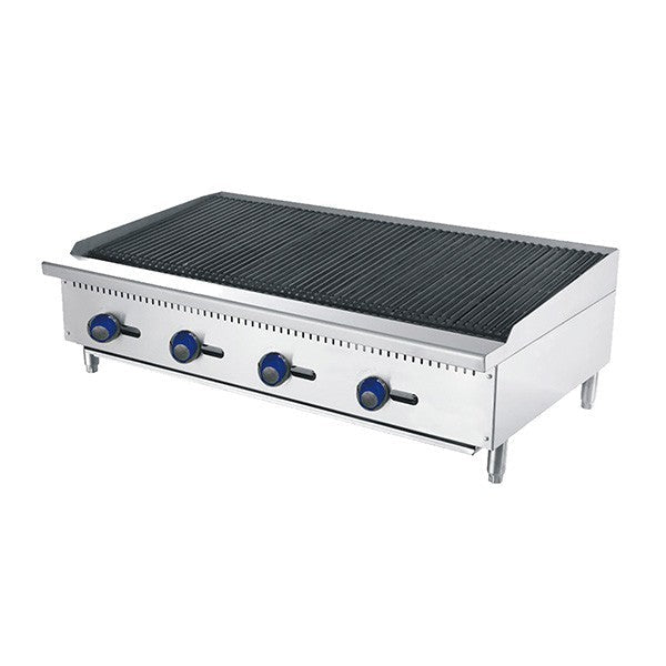 Cookrite 1220MM CHAR ROCK BROILER W1220 X D700 X H385 | COOKRITE 1 ATCB - 48 - LPG - Whisk Hospitality - ATCB-48-LPG