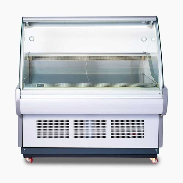 Bromic Curved Glass Deli Display - 1330mm - Whisk Hospitality - DD1250CG-NR