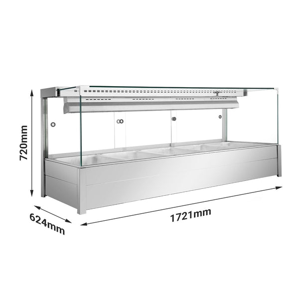Bonvue Square Countertop Wet and Dry Bain Marie - BM17SC - Whisk Hospitality - BM17SC