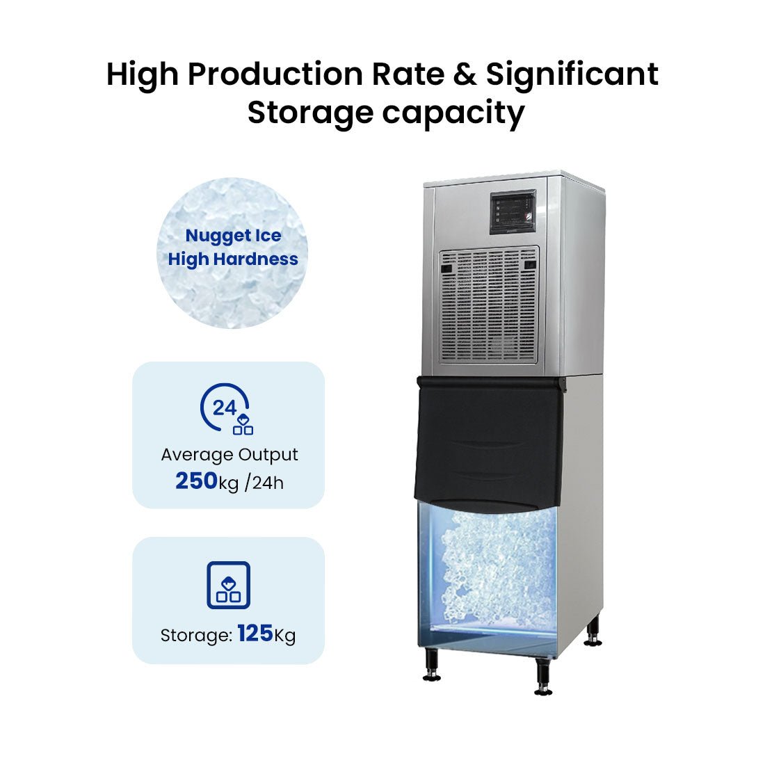 Blizzard Chewblet/Nugget Ice Maker 250Kg - SN - 258N - Whisk Hospitality - SN-258N