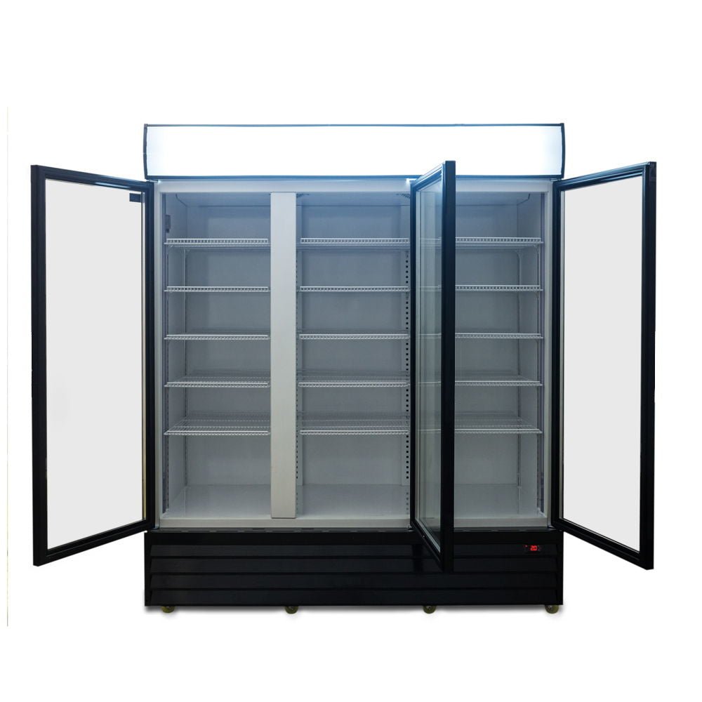 AG 1500L Triple Door Upright Display Fridge - Glass Door CU1500TNG - Whisk Hospitality - CU1500TNG