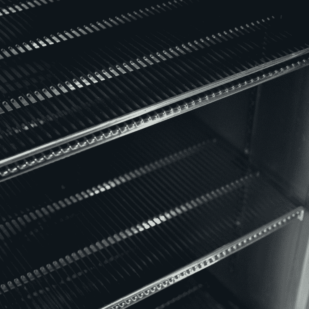 Bromic Upright Display Fridge - 1126L - 2 Door - Flat Glass - Black - Whisk Hospitality - GM1100B-NR