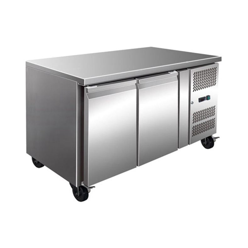 GN2100BT TROPICALISED 2 Door Gastronorm Bench Freezer - Whisk Hospitality - GN2100BT