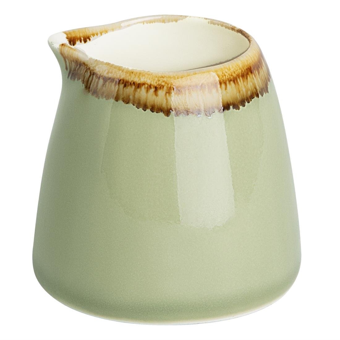 Olympia Kiln Moss Milk Jug - 96ml 3oz (Box 6) DA432 - Whisk Hospitality - DA432