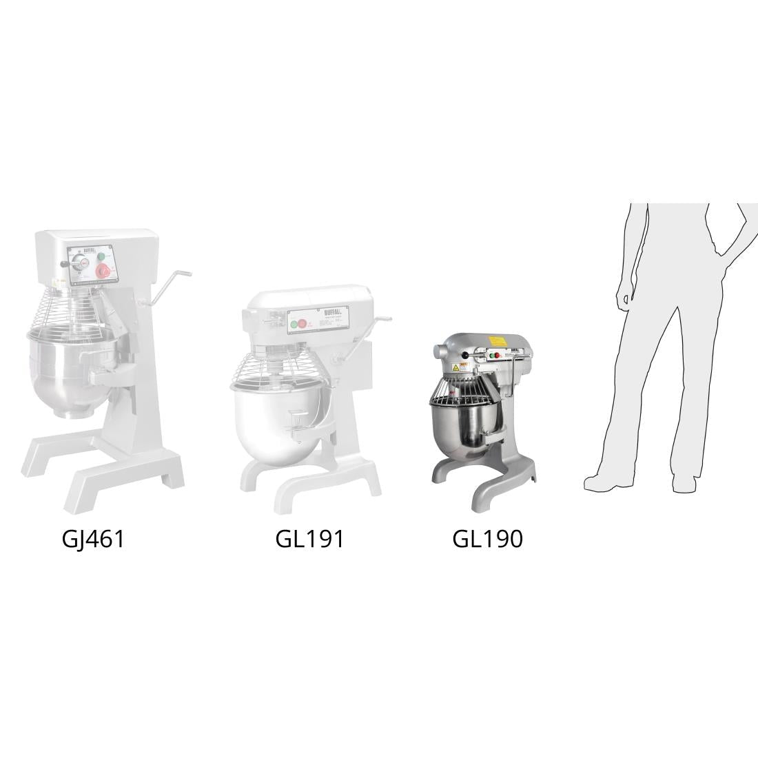 Apuro Planetary Mixer - 9Ltr GL190 - A - Whisk Hospitality - GL190-A