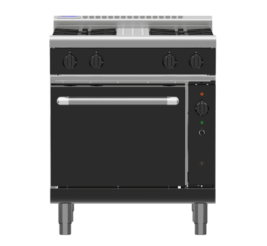 Waldorf Bold Rnlb8510Gc 750Mm Gas Range Convection Oven Low Back Version - Whisk Hospitality - RNLB8510GC