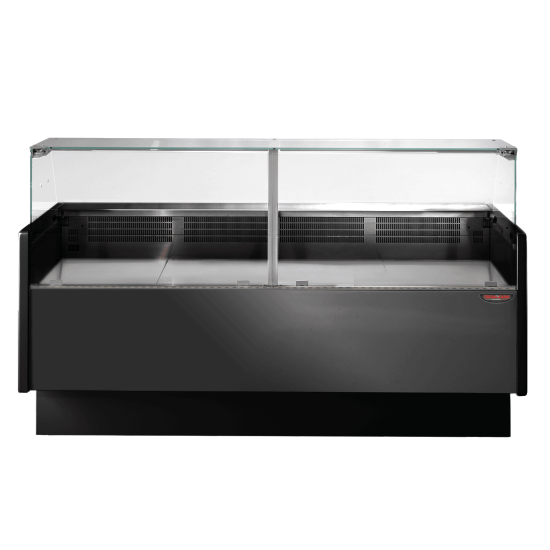 Tecnodom Serie MR9.5 Black 2000mm Wide Deli Display with Storage and Castors TDMR - 0920B - Whisk Hospitality - TDMR-0920B