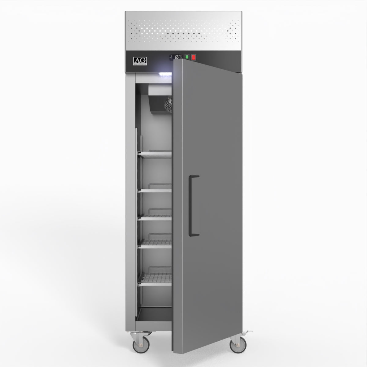 AG 429 Litre Upright Single Stainless Steel Door Freezer GNX400BT - Whisk Hospitality - GNX400BT