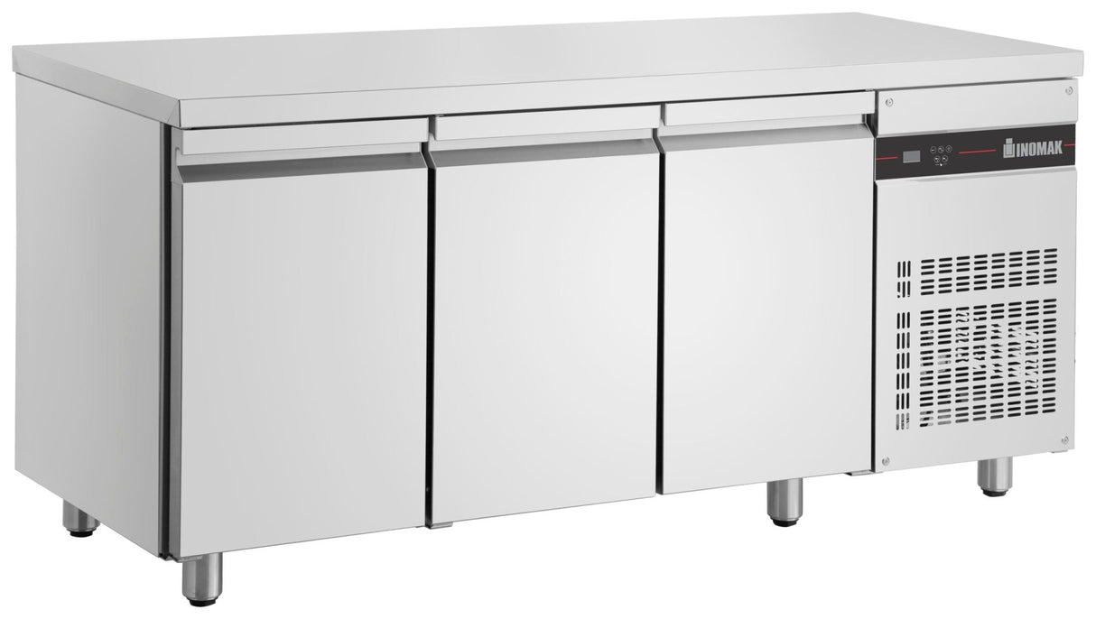 Inomak Stainless Steel Undercounter Fridge 1790mm UBI7179 - Whisk Hospitality - UBI7179