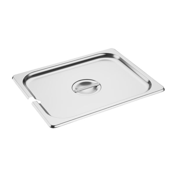 Vogue Notched Lid St/St - GN 1/2 DP251 - Whisk Hospitality - DP251