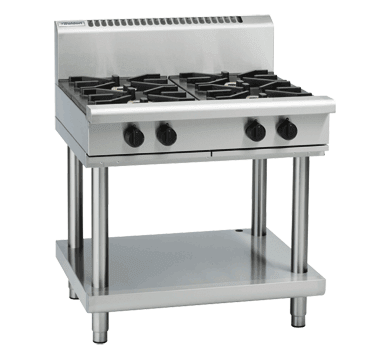 Waldorf 800 Series Rnl8900G Ls 900Mm Gas Cooktop Low Back Version Leg Stand - Whisk Hospitality - RNL8900G-LS