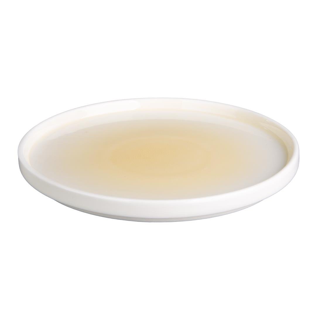Olympia Fondant Plate Lemon - 215mm 8 1/2" (Box 6) CU415 - Whisk Hospitality - CU415