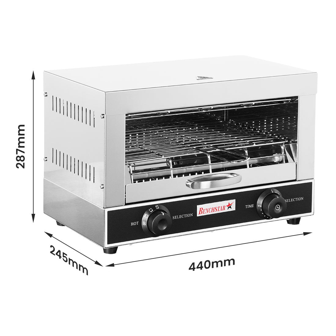 Benchstar Single infrared quartz element salamander griller toaster and timer - QT-1 - Whisk Hospitality - QT-1