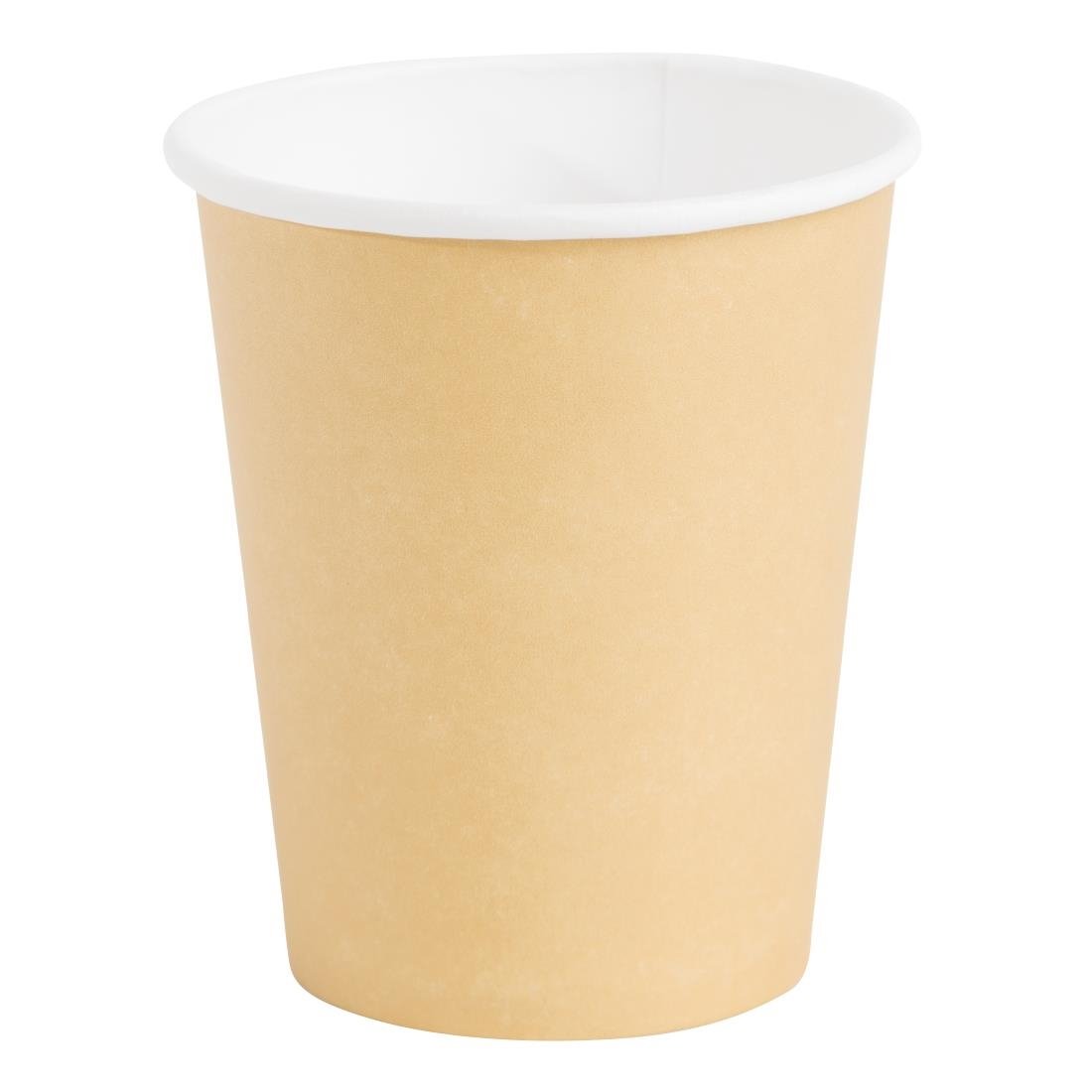 Fiesta Recyclable Hot Cup Single Wall Kraft 225ml (Sleeve 50) GF031 - Whisk Hospitality - GF031