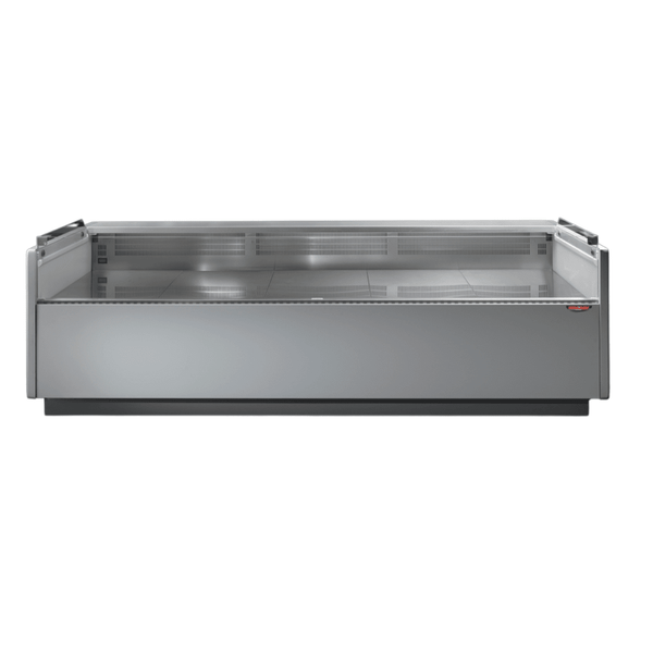 Tecnodom Serie MR80 Black 2000mm Self - serving Deli Display with Storage and Castors - TDMR - 0820SELF - Whisk Hospitality - TDMR-0820SELF