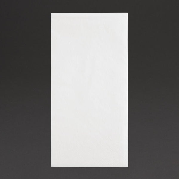 Fiesta Recyclable 40cm 2 ply 8 Fold White Dinner Napkin (Pack 2000) FE243 - Whisk Hospitality - FE243