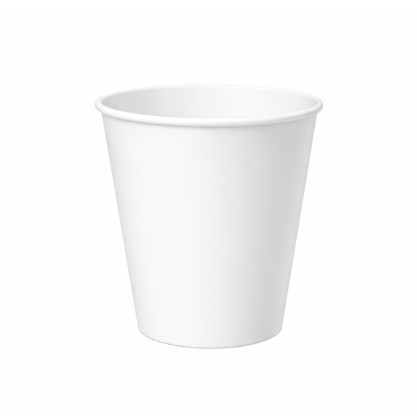 PakMax White 4oz Single Layer Hot Paper Cup SLHPC-63-4W - Whisk Hospitality - SLHPC-63-4W