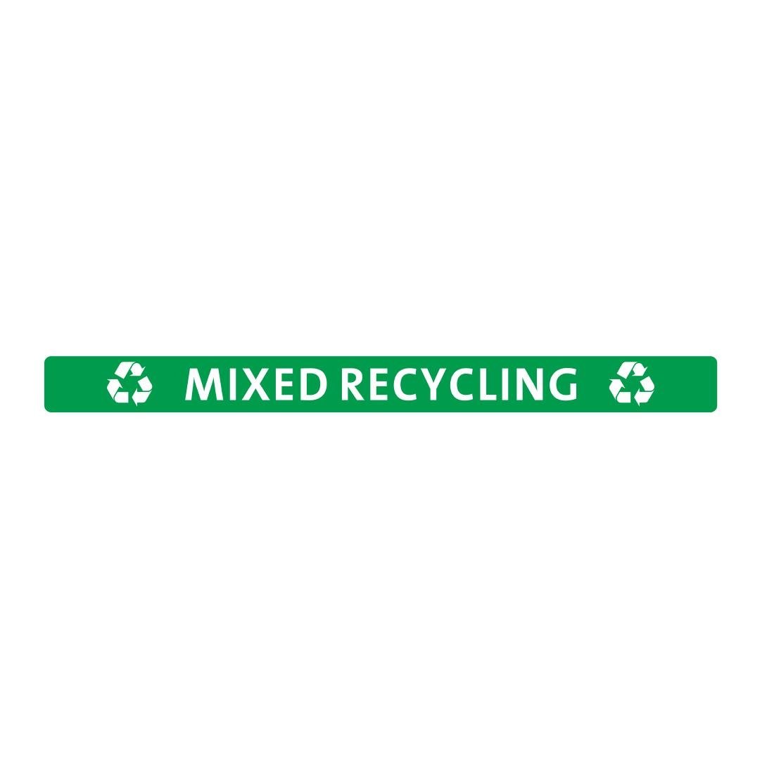 Jantex Slim Bin Lid Label - Mixed Recycling FX197 - Whisk Hospitality - FX197
