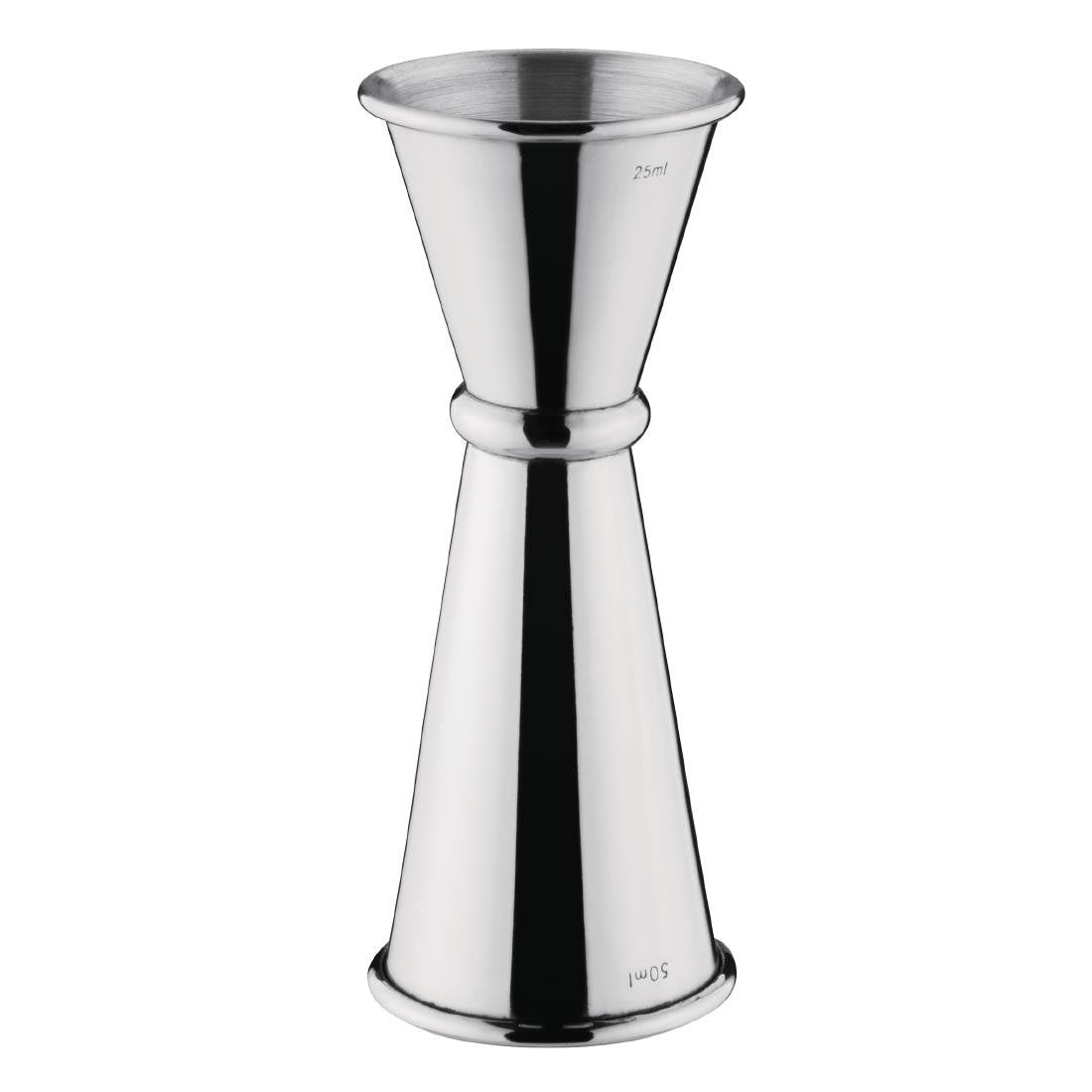 Olympia Barware Banded Jigger St/St - 25/50ml DR593 - Whisk Hospitality - DR593