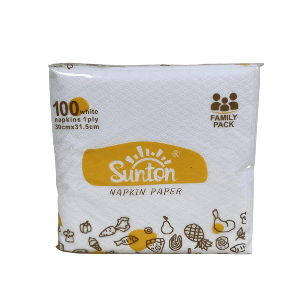 PakMax 1 Ply 100 Sheets 1/4 Fold White Napkin FWN114-315-100 - Whisk Hospitality - FWN114-315-100