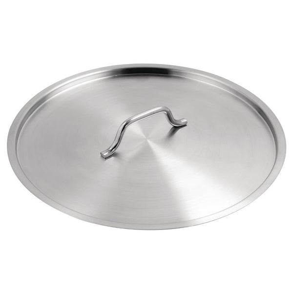 Vogue Lid St/St - 400mm 15 3/4" T148 - Whisk Hospitality - T148