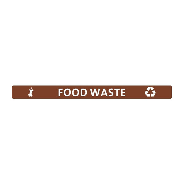 Jantex Slim Bin Lid Label - Food Waste FX195 - Whisk Hospitality - FX195