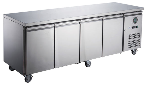FED-X S/S Four Door Bench Fridge - XUB6C22S4V - Whisk Hospitality - XUB6C22S4V