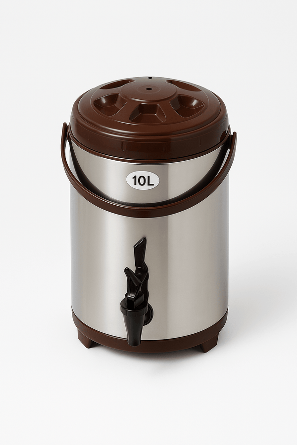 Drink Dispenser - S/S - Brown Rim - 10L - Whisk Hospitality - 415373