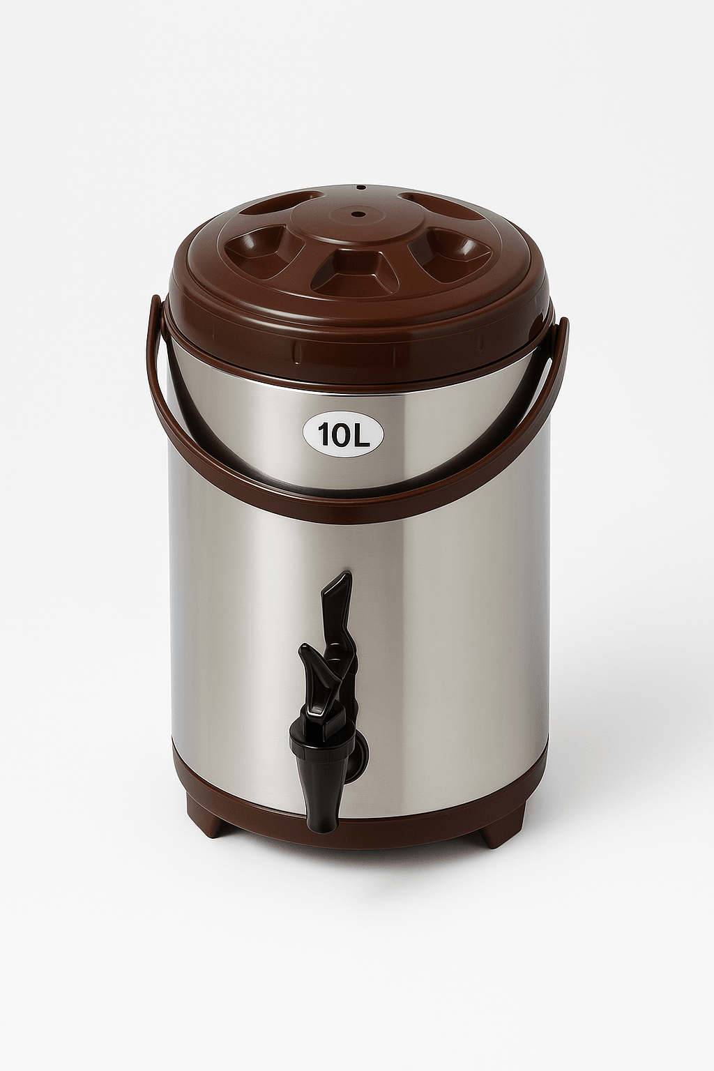 Drink Dispenser - S/S - Brown Rim - 10L - Whisk Hospitality - 415373