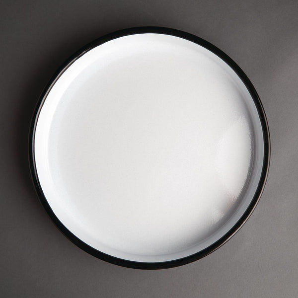 Olympia Enamel Serving Tray Round - 320(dia)x45(h)mm GM240 - Whisk Hospitality - GM240