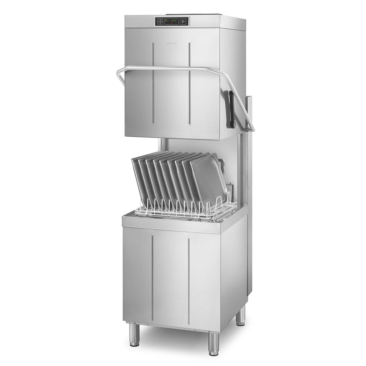 SMEG SPH515HAU Easyline fully insulated passthrough dishwasher with SHR+ - Steam Heat Recovery 9.7 kW Three phase (6.7 kW optional) - 500x500 basket Electronic control - 3 cycles - Whisk Hospitality - SPH515HAU