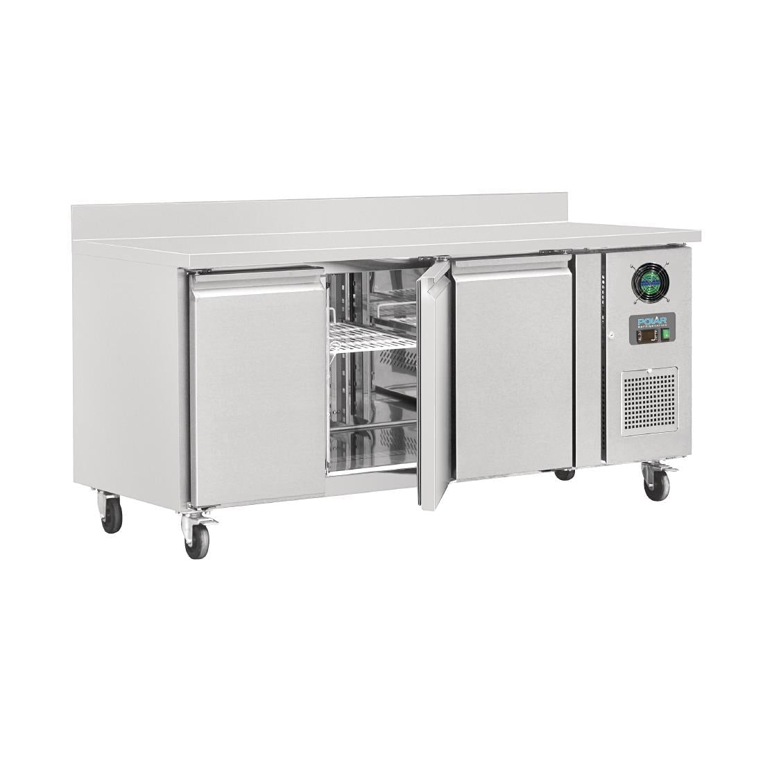 Polar U - Series Triple Door Counter Freezer with Upstand 417Ltr DL917 - A - Whisk Hospitality - DL917-A