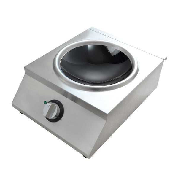 Benchstar Ceramic Induction Wok w/ Stainless Steel Body IW500 - Whisk Hospitality - IW500