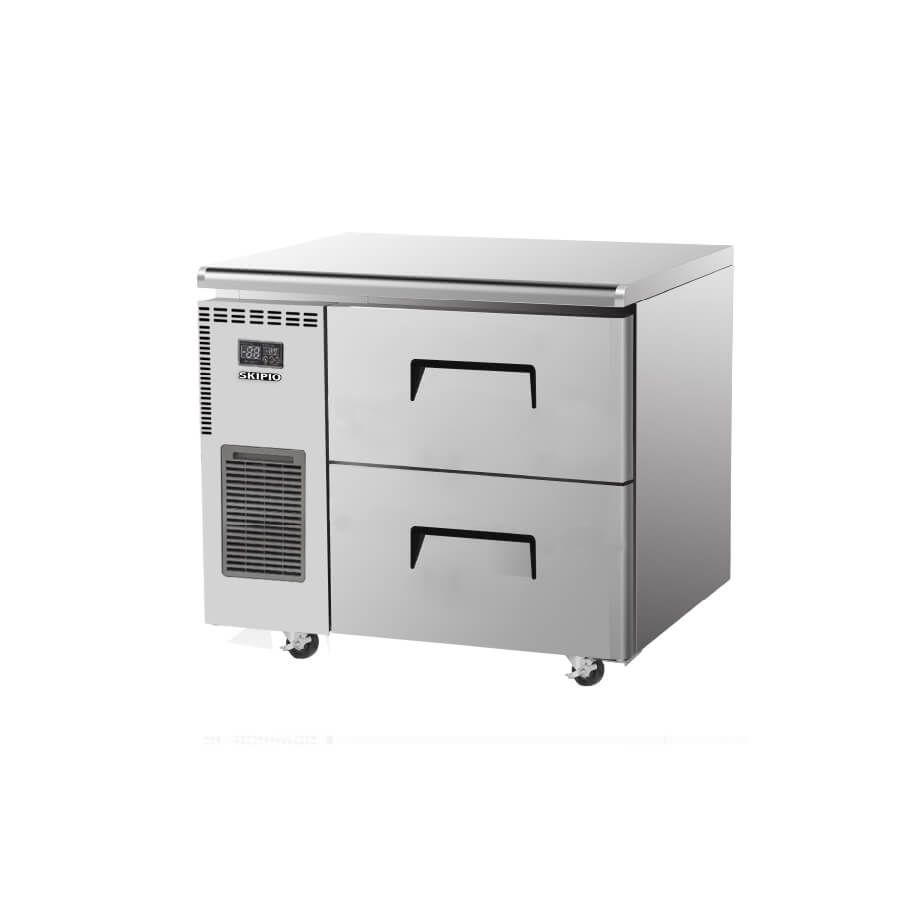 Skipio SUF9 - 2D - 2 Undercounter 2 Drawer Freezer 179L - Whisk Hospitality - SUF9-2D-2