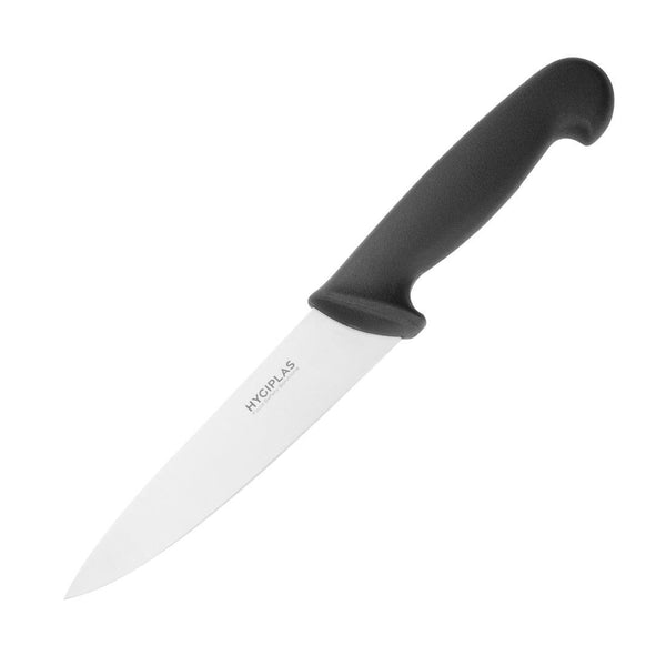 Hygiplas Cooks Knife Black - 159mm C554 - Whisk Hospitality - C554