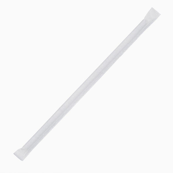 Fiesta Compostable Wrapped Paper Straw Black - 6mm (Box 250) FP440 - Whisk Hospitality - FP440