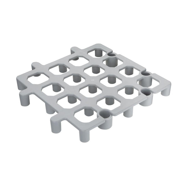 Vogue Dunnage Floor Rack Grey Polypropylene - 335x335mm 13 1/4x13 1/4" (Pack 2) CF205 - Whisk Hospitality - CF205