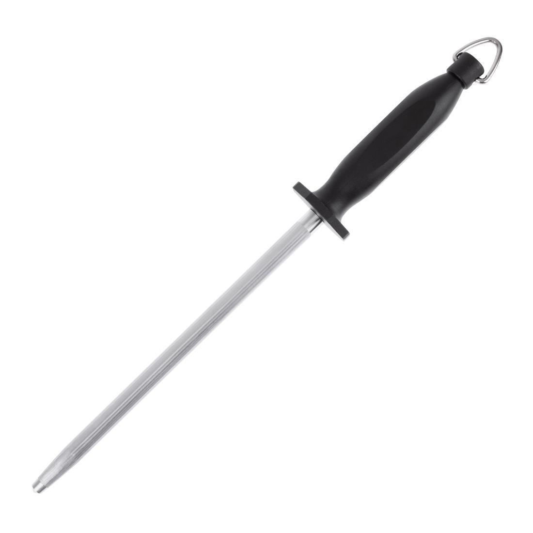 Vogue Knife Sharpening Steel with Plastic Handle - 254mm D120 - Whisk Hospitality - D120