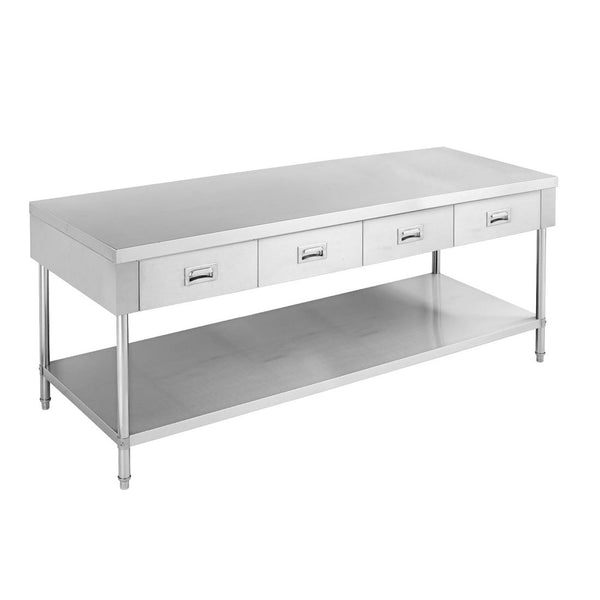 SWBD - 7 - 1800 Work bench with 4 Drawers and Undershelf - Whisk Hospitality - SWBD-7-1800