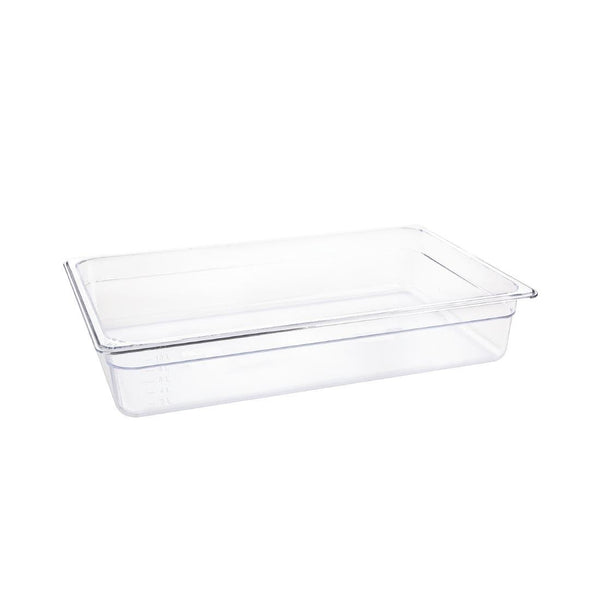 Vogue Clear Polycarbonate - GN 1/1 100mm U225 - Whisk Hospitality - U225